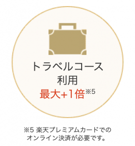 楽天プレミアム　トラベルコース